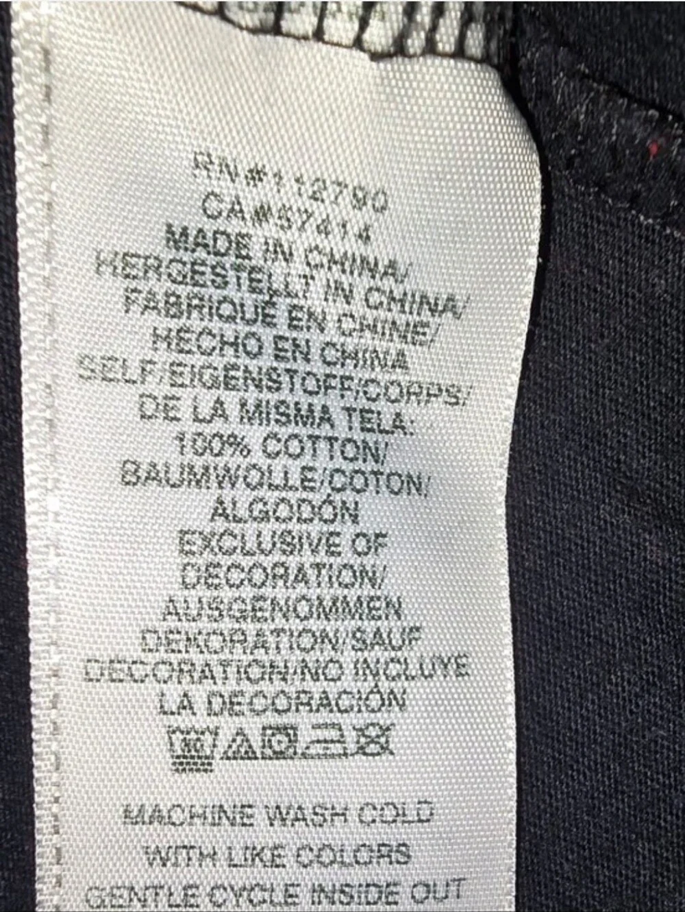 True Religion Black Tee with White Logo Print